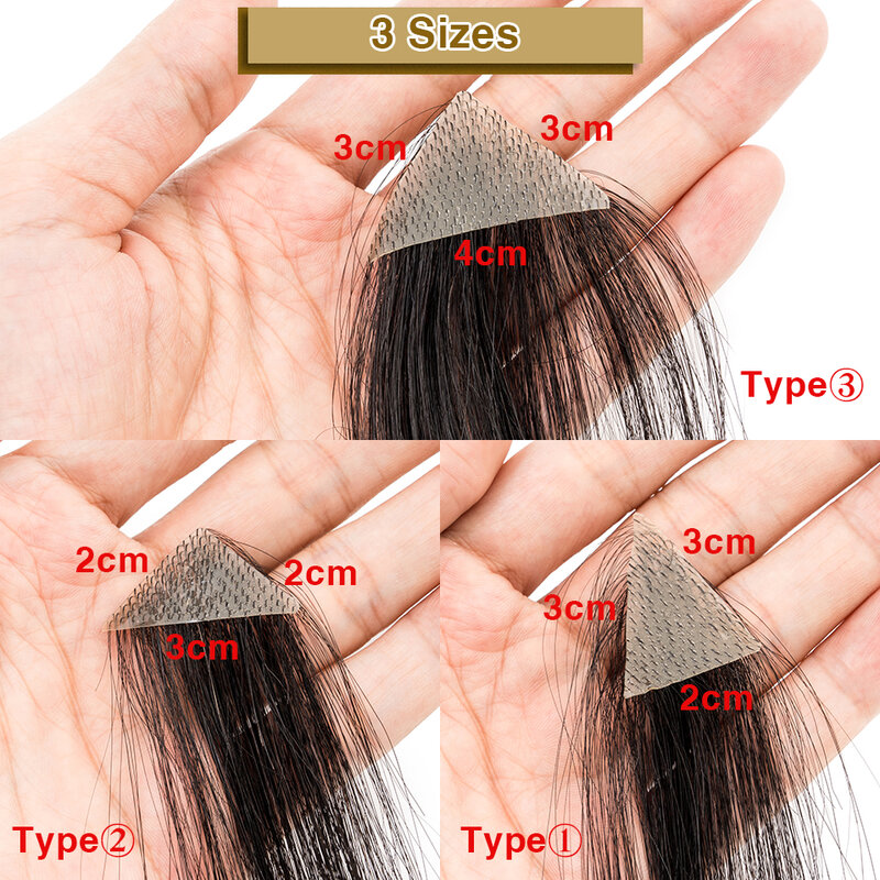 S-noilite-tupé para hombres, 6 pulgadas, línea de pelo frontal, cabello humano Natural, postizo masculino de PU, parche para pérdida de cabello, extensión Invisible