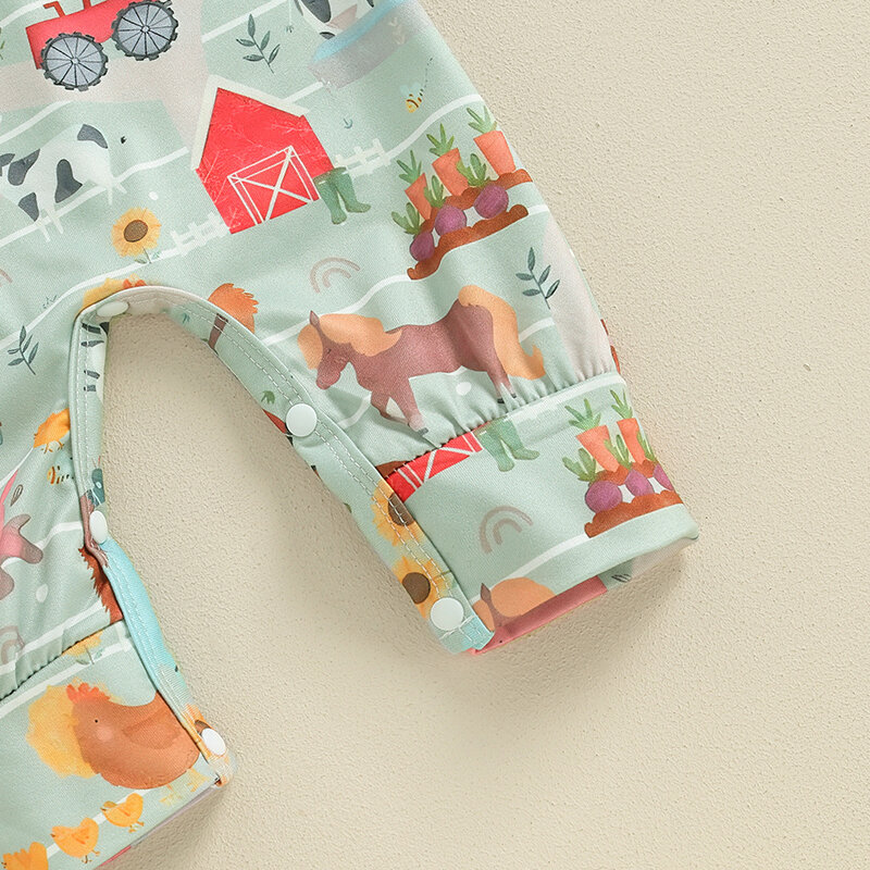 Summer Toddler Baby Boy Girl Overalls Casual Animal Print O-Neck Sleeveless Romper Tank Jumpsuit