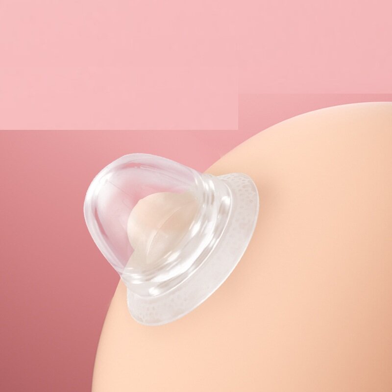 Correcteur de mamelon en Silicone pour maman ou femme, 2 pièces, pour mamelon plat inversé, pour allaitement, avec étui transparent