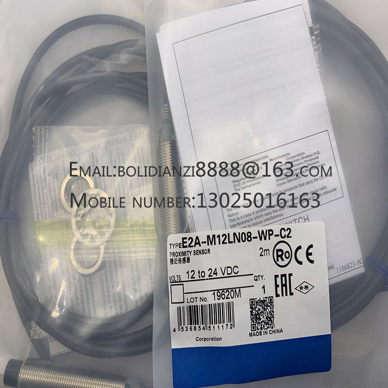 Interruptor do sensor de proximidade E2A-M12LN04-WP-B1 Novo