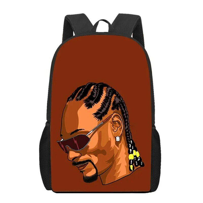 Sac d'école imprimé Rap Dogg pour adolescents, sac à dos pour garçons et filles, sacs de livre pour enfants, sac à dos pour ordinateur portable, sac à dos de voyage décontracté, cadeau
