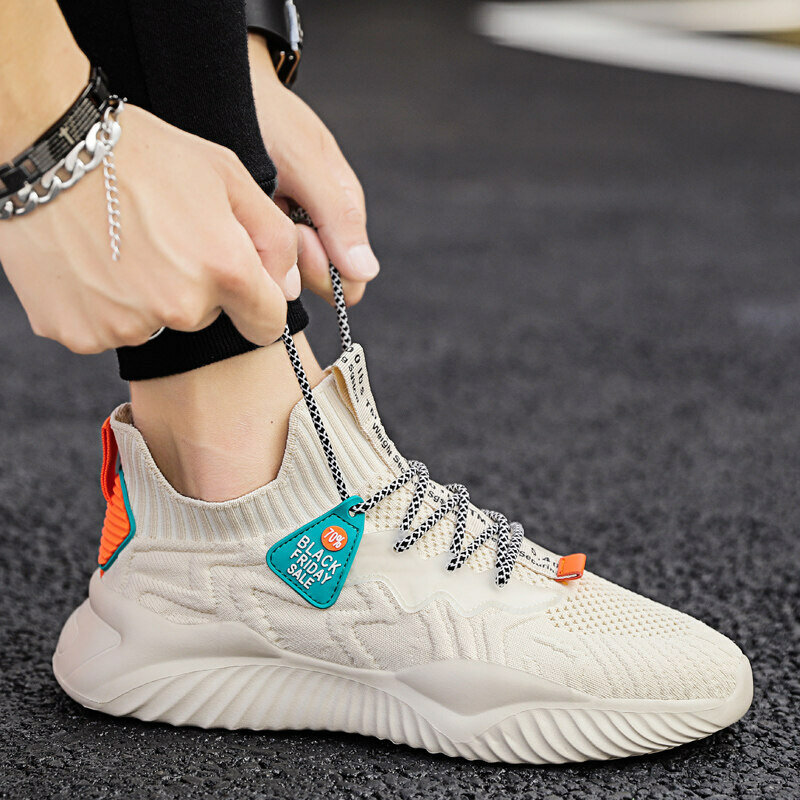Zapatillas de deporte transpirables con cordones para hombre, zapatos vulcanizados antideslizantes, informales, a la moda, nuevo estilo, 2022