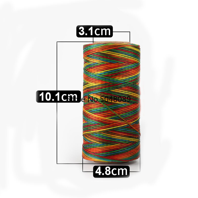 260 メートルワックス糸の綿ポリエステル手編み文字列ストラップネックレスロープビーズ縫製クラフトレザーcaftステッチ 0.8 ミリメートル