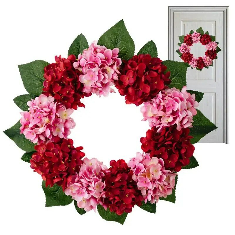 Colorful Wreath 16" Spring Summer Wreath Artificial Flower Garland for Front Door Home Wall Window Party Decoration wreath