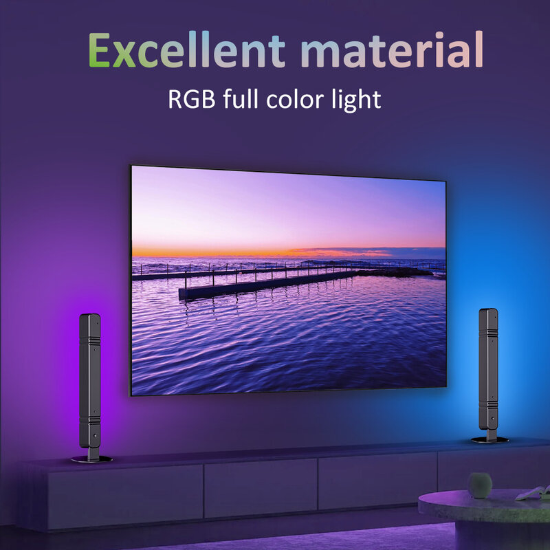 Настольная атмосферная лампа, RGB подсветка для пикапа с дистанционным управлением, RGB цветной ритм окружающей среды, лампа для автомобиля/игрового компьютера, настольное украшение