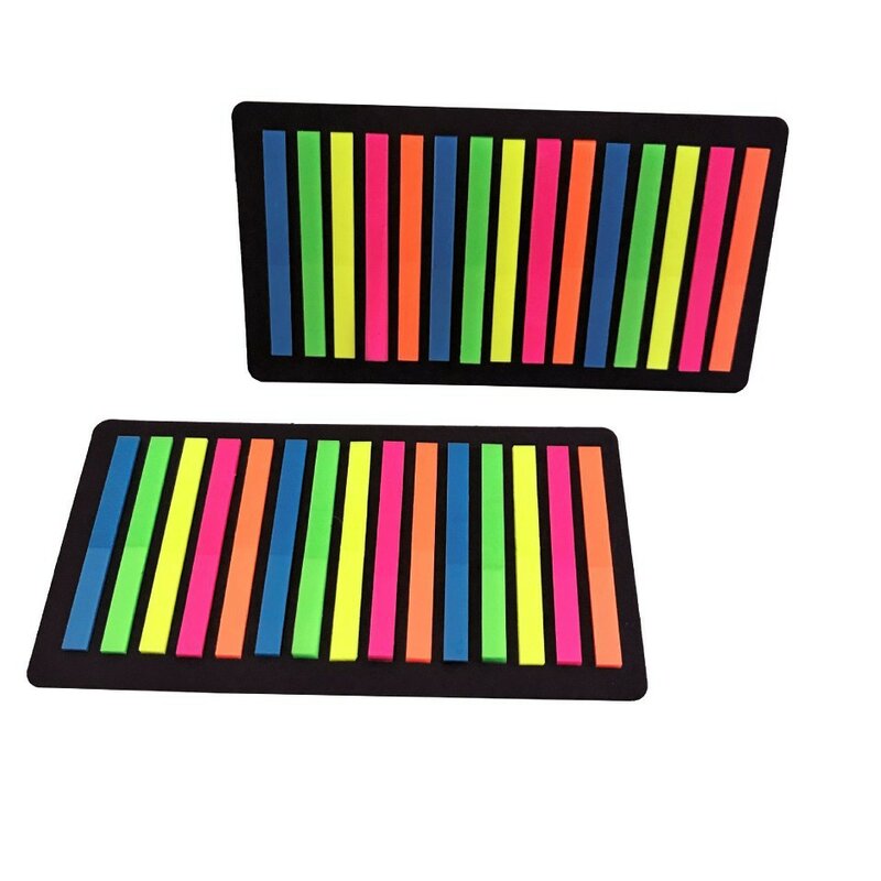 1pc Transparent Reading Aid Highlight Sticker Fluorescent Index Tabs Flags Sticky Note Student Stationery School Office Supplies