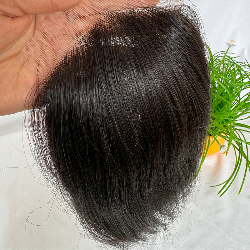 Męskie włosy Szwajcarska koronkowa peruka dla mężczyzn Remy Ludzkie włosy dla mężczyzn Systemy wymiany włosów Koronkowa peruka męska Linia włosów 4,5x7
