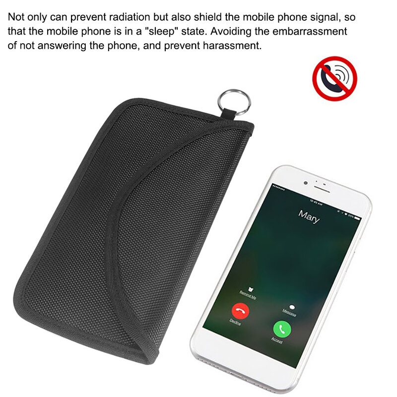 신호 차단 가방 차폐 파우치 지갑 케이스, 휴대폰 개인 정보 보호 및 자동차 열쇠 고리 여행 및 데이터 보안 # WO