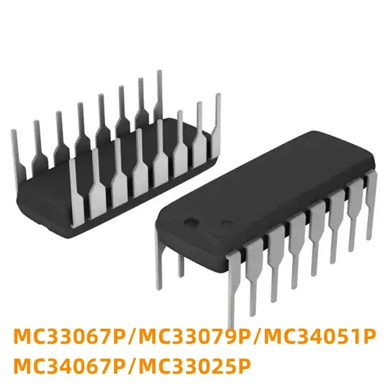 Nuevo chip de alimentación LCD, 1 piezas, MC33067P, MC34067P, MC33079, 34051P, 33025P, DIP16