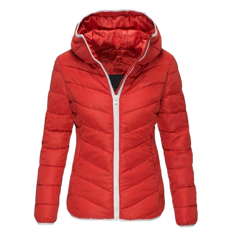 Зимнее хлопковое пальто с капюшоном, женская уличная одежда, облегающие модные теплые парки для женщин, одежда 2023, новые утепленные куртки, верхняя одежда