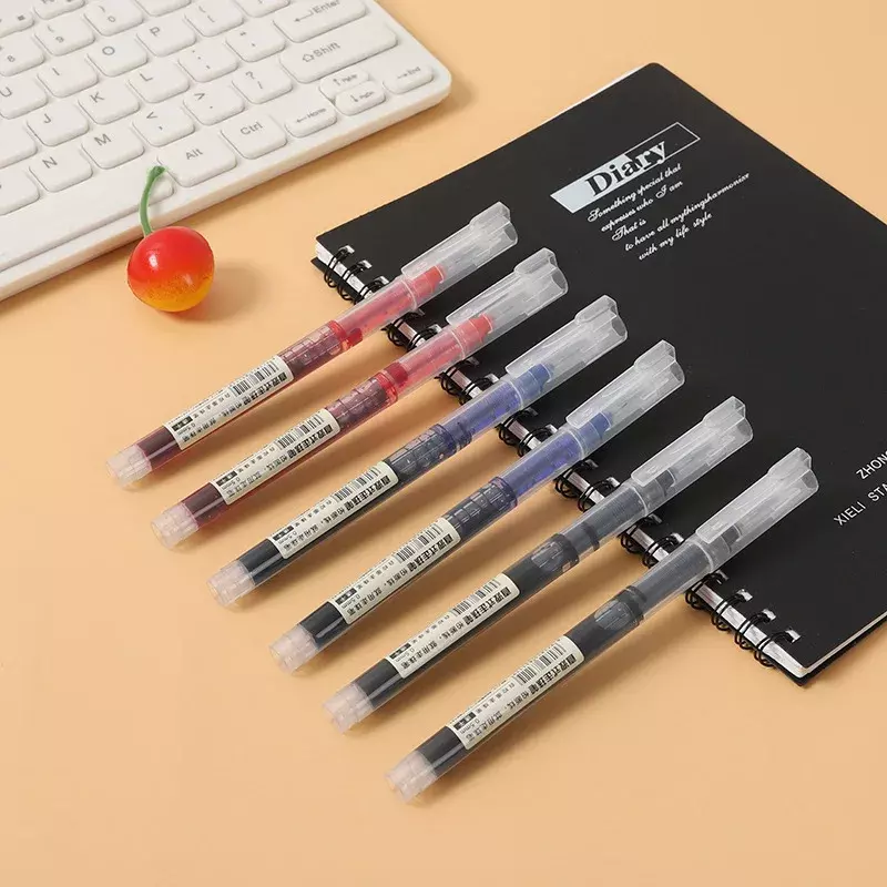 0.5mm czarny/niebieski/czerwona farba zestaw długopisów żelowych uzupełnia długopis z żelowym wkładem szkic do szkoły rysowania materiały biurowe ucznia piszącego 2022