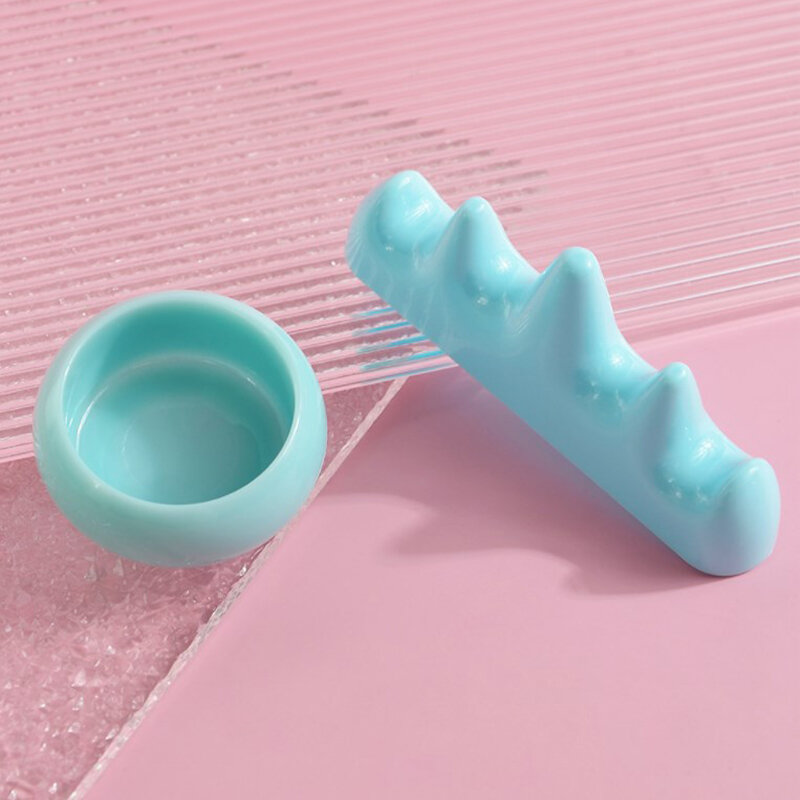 Nail Art Brush Cleaner supporto in plastica UV acrilico Gel Pen Pot Cleanser Cup tazza di lavaggio portaspazzole per unghie strumenti professionali per unghie