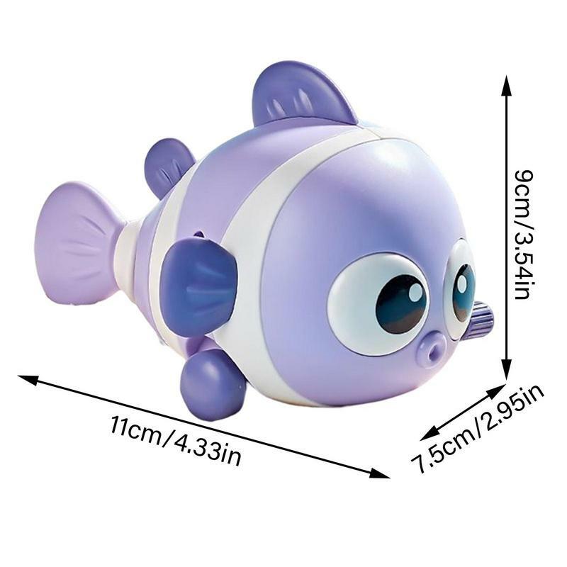 Mainan Mandi Bergerak Mainan Mandi Bayi Bak Mandi Air Tawar Ikan Mengambang Bentuk Jam Kecil Lucu Permainan Balita Prasekolah Ikan