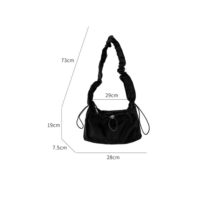 Borsa a tracolla pieghevole di moda semplice borsa a tracolla ascellare di design Casual Vintage donna 2024 nuove borse di lusso di alta qualità
