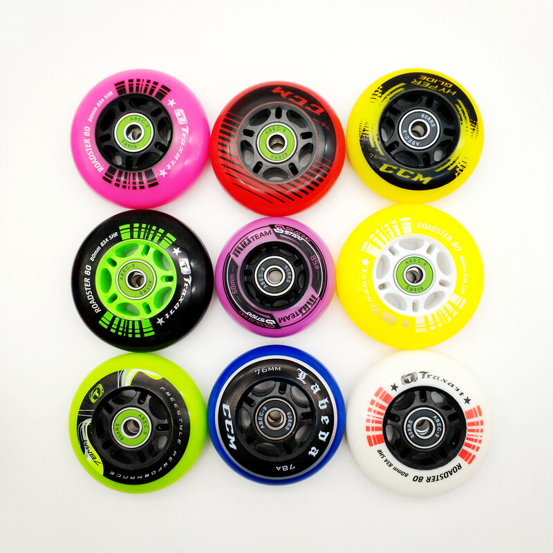 Free shipping inline skate wheel inline wheel 68 mm 72mm 76mm 78a 80mm 82A 85A 8pcs / lot