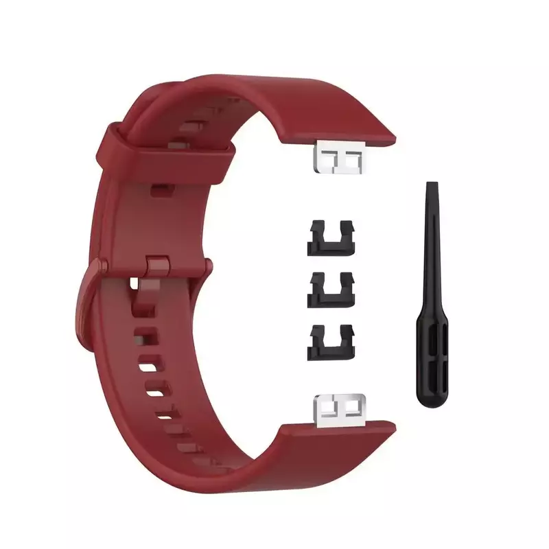 สายซิลิโคนสำหรับนาฬิกา Huawei ใส่ได้พอดีกับนาฬิกาข้อมือสมาร์ทวอทช์ของแท้สายรัดข้อมือเคสป้องกันสำหรับ Huawei