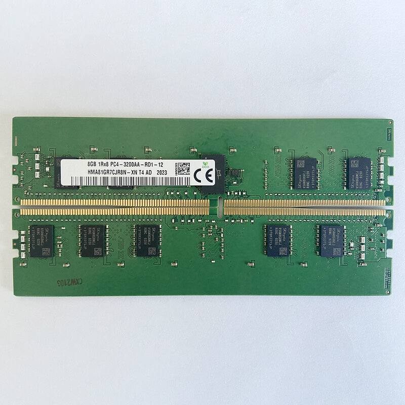 Ecc-サーバーメモリ,高品質,迅速な発送,8GB, 8GB, HMA81GR7CJR8N-XN,1rx8,PC4-3200AA, 1個