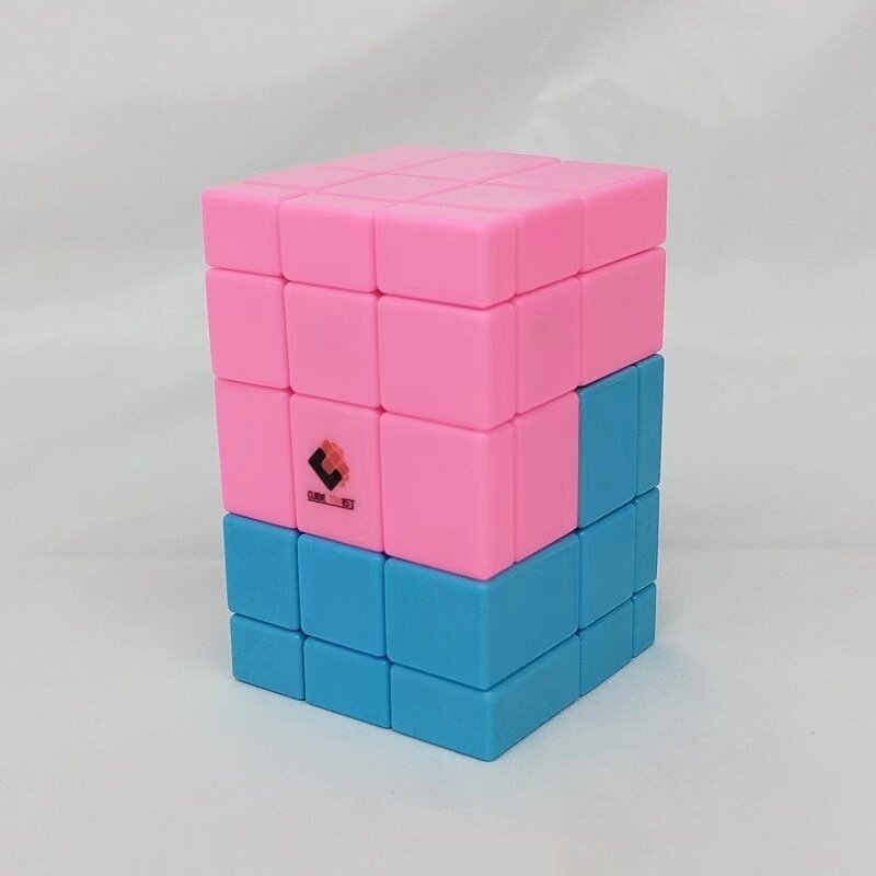 Cubo Magico Cuboid blu e rosa 335 Cubo Magico Cubo di velocità professionale Puzzle giocattoli Antistress per ragazzo giocattolo educativo per bambini