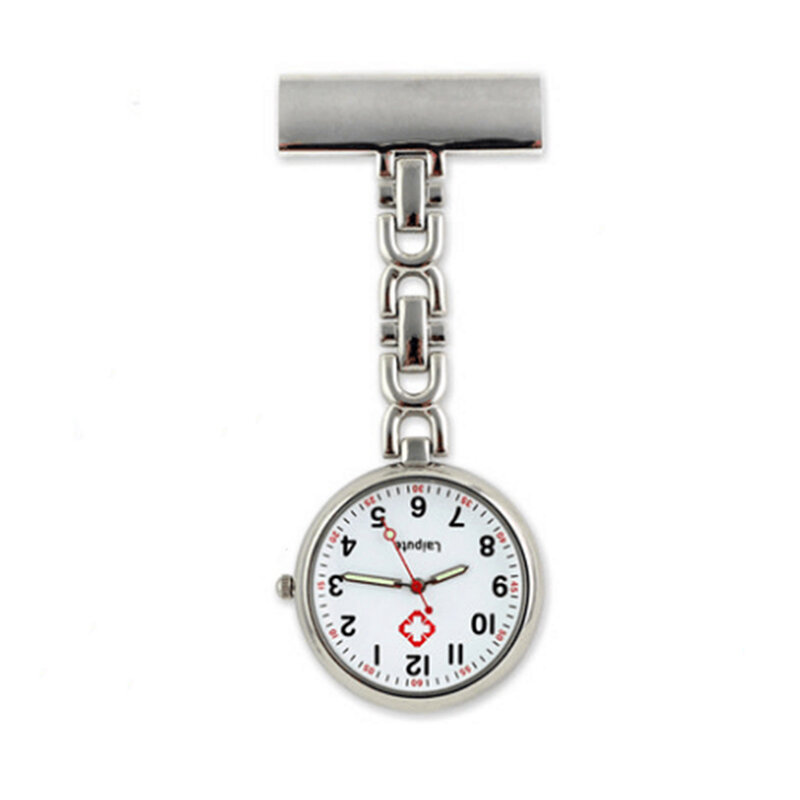 Aço inoxidável Enfermeira Pocket Watch, Durable Nurse Watch, Elegante, 1 Pc, 3Pcs