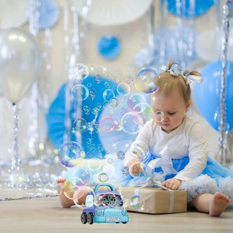 Automatic Bubble Maker Toys With Music And Colorful Light Electric Bubbles Machine For Outdoor Activities Kids Party Favor