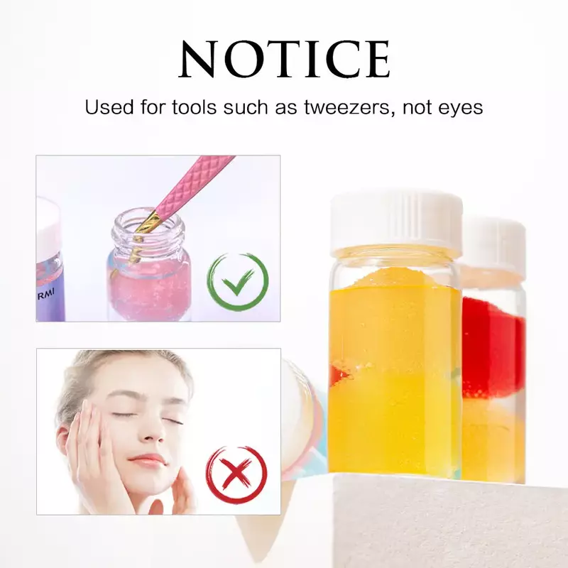 UNIMORE Eyelashes Tweezers Cleaner Lash Glue Extension Supplies Liquid Eyelash Tweezers Cleaning Sponge Lashes Extension Cleaner