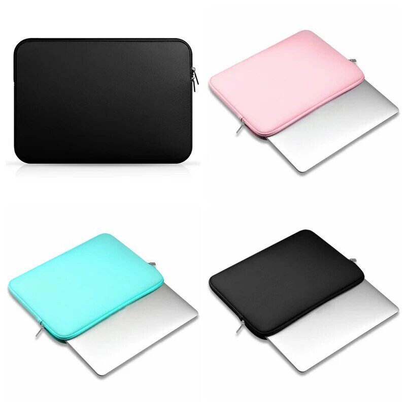 11-15.6 cali miękki Laptop Notebook Case Tablet pokrowiec torba dla Macbook Air Pro pokrowiec skóry pokrywa dla Huawei MateBook HP Dell