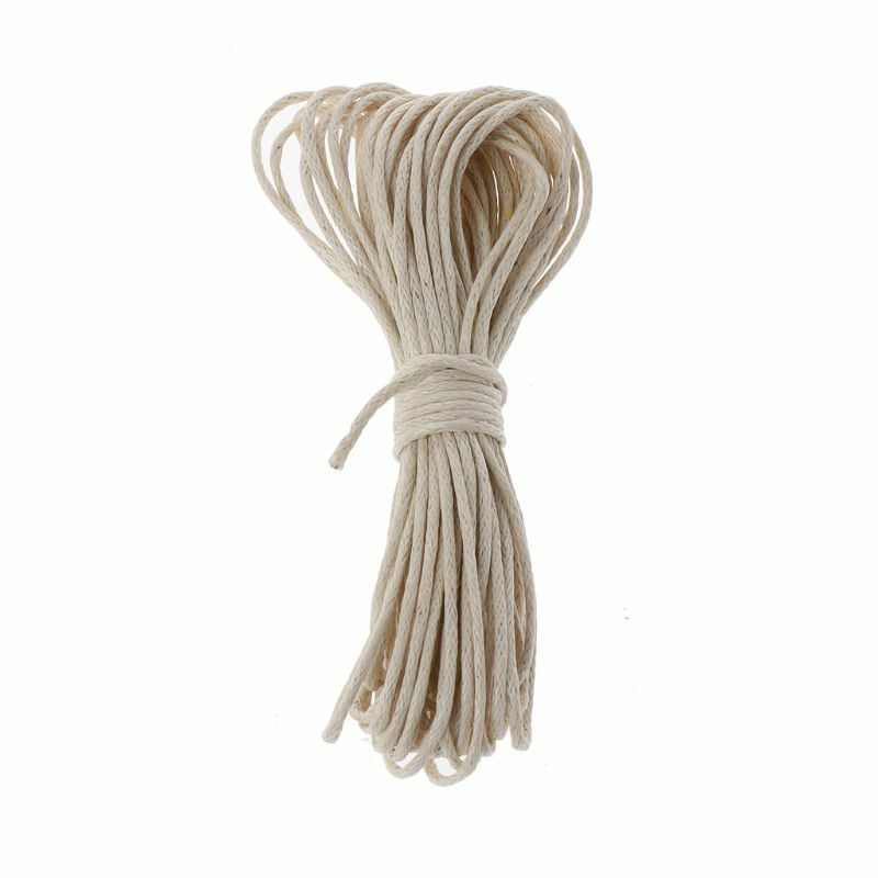 16FT. 1mm woskowany sznurek bawełniany sznurek koralikami do bransoletki naszyjnik tworzenia makrama wazon ozdobny sznurek