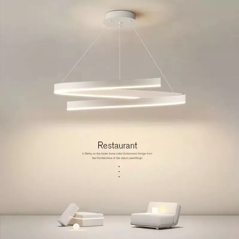 スパイラル形状のLEDハンギングランプ,家庭用照明,寝室,キッチン,廊下,モダンでシンプルな照明,装飾的な室内灯
