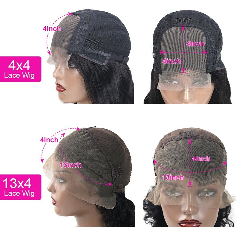 Wig rambut manusia keriting keriting renda depan 13x4 HD Wig renda depan telah ditanami 4x4 Wig penutup renda eksternal rambut manusia Remy