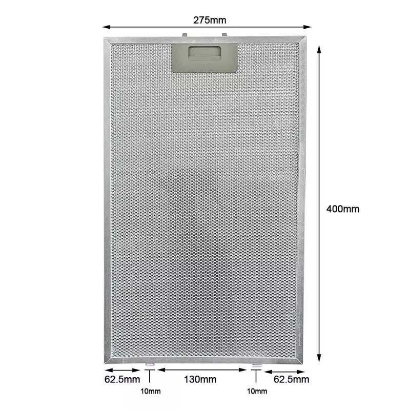 Air Circulation Extractor Vent Filter 400 X 275 X 9mm Aluminized Grease Filtration Aluminum Cooker Hood High Quality