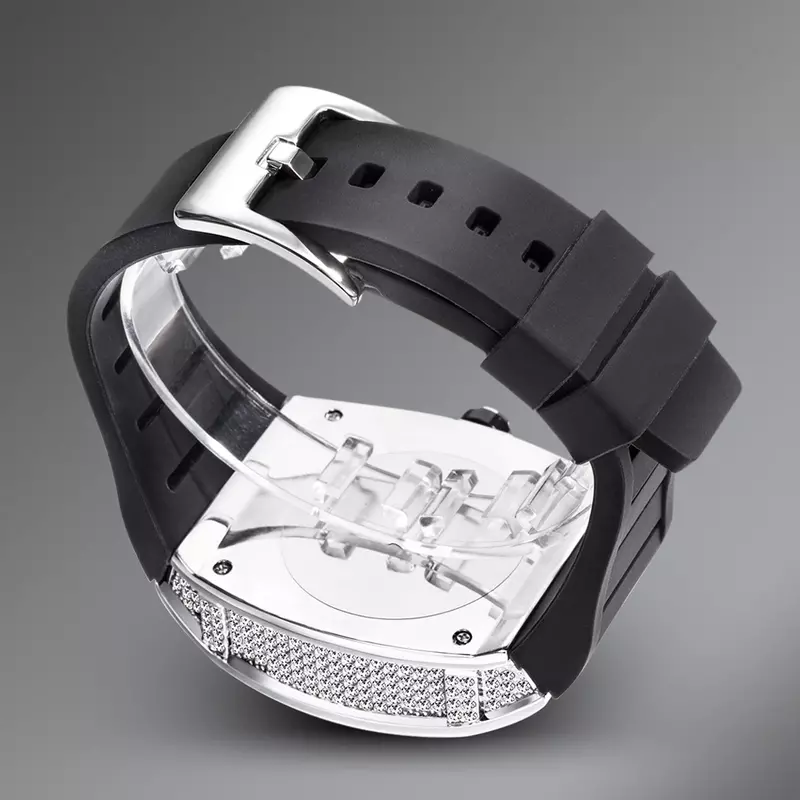 Designer Watch Men Ice Out Bling Diamond Hip Hop orologi da uomo orologio al quarzo impermeabile Droshipping New Reloj Hombre Marca de Lujo