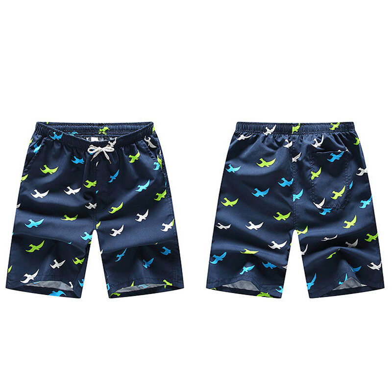 Calças de praia de secagem rápida ao ar livre verão natação grande shorts masculinos calças médias