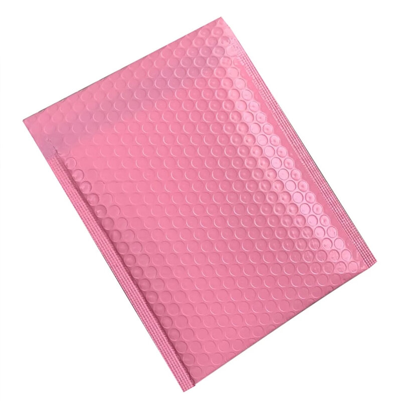 Bolsas de sobres de espuma de color rosa, sobres acolchados de burbujas con autosellado, para envío de regalos de negocios, 50 piezas