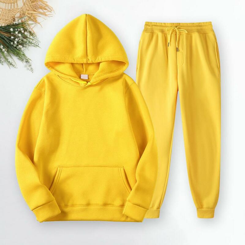 Long Sleeve Men Hoodie Versatile Unisex Sportswear Set Soft Breathable Hoodie Pants for Autumn/winter Men Hoodie Pants Set