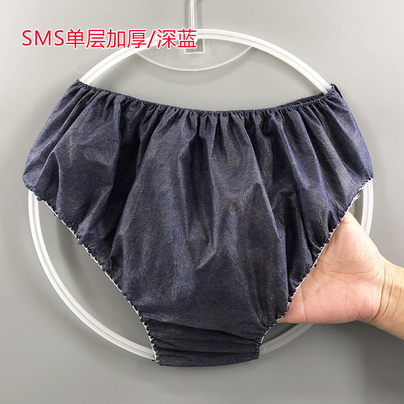 Cuecas descartáveis respiráveis de tecido não tecido para viagens de negócios dos homens das mulheres termas cuecas sem lavagem menstruação roupa interior JJ-026
