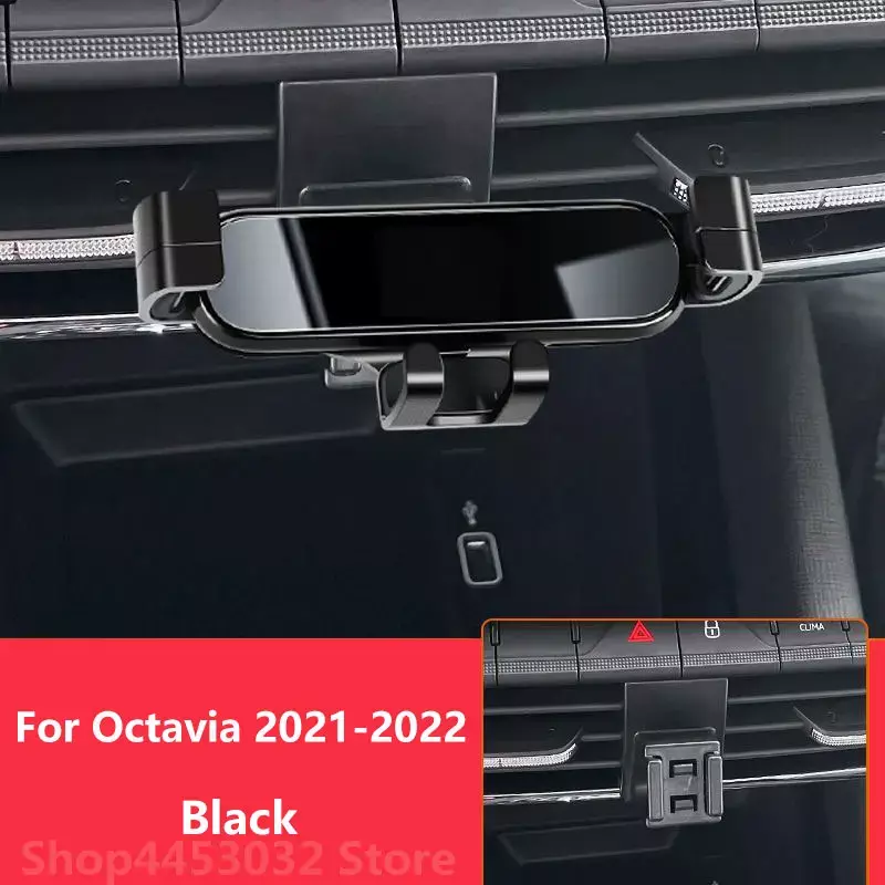 Uchwyt samochodowy do telefonu Skoda Octavia 3 2 2022 - 2016 wspornik montażowy stojak obrotowy akcesoria pomocnicze 3 kolory