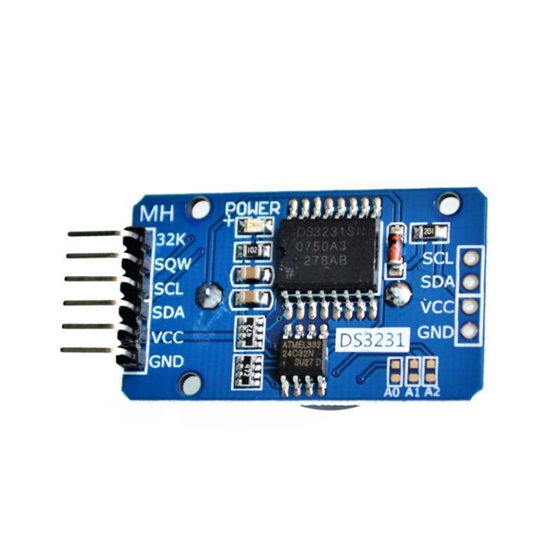 DS3231 AT24C32 modul IIC presisi jam modul memori 3.3V/5V Sensor suhu portabel modul PCB 1 buah