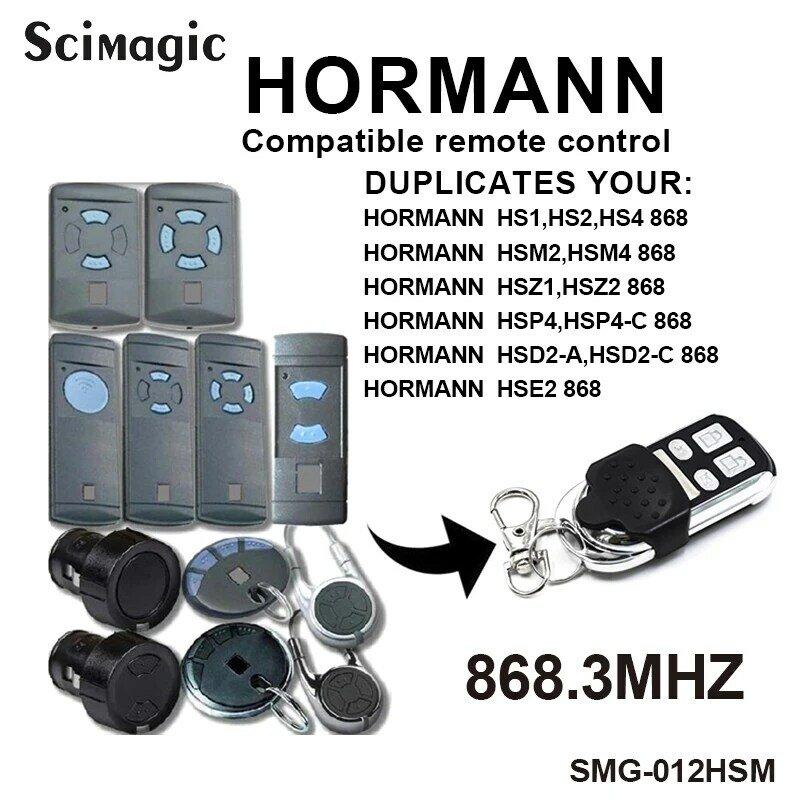 LLavero de Control remoto para garaje, botón azul, transmisor de mano, abridor de puerta, 868MHz, para HORMANN HSE2,HSE4,HSM2,HSM4, 868,3 MHz