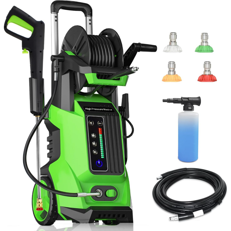 Electric Power Washer 4000 PSI 2.8 GPM High Pressure Washers with 4 Interchangeable Nozzles and 3 Levels of Adjustment Effortles