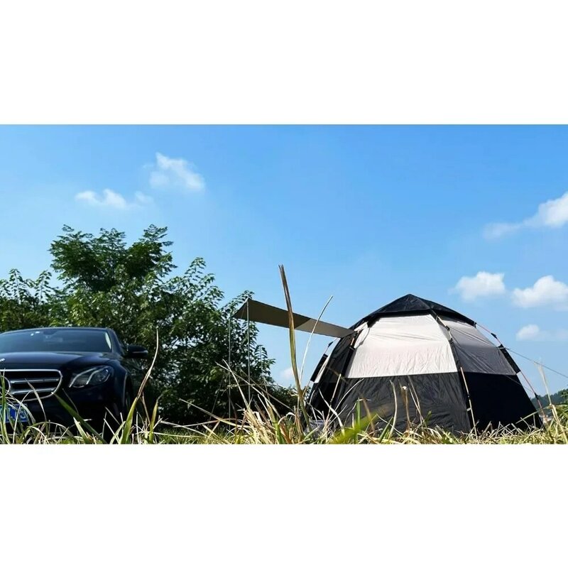 방수 팝업 돔 캠핑 텐트, 2-3-4 인용, 60 초 쉽고 빠른 설치, 가족 육각형 야외 스포츠, 화물 무료