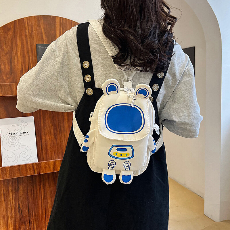 Mochila de astronauta personalizada para crianças, estilo Harajuku feminino, moda feminina, ins