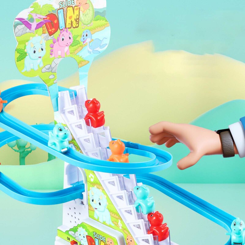 บันไดของเล่นแบบอิเล็กทรอนิกส์สำหรับเด็ก, บันไดสไลด์ที่ทนทานอะไหล่ของเล่นรางรถไฟเกมสำหรับในร่มกลางแจ้ง