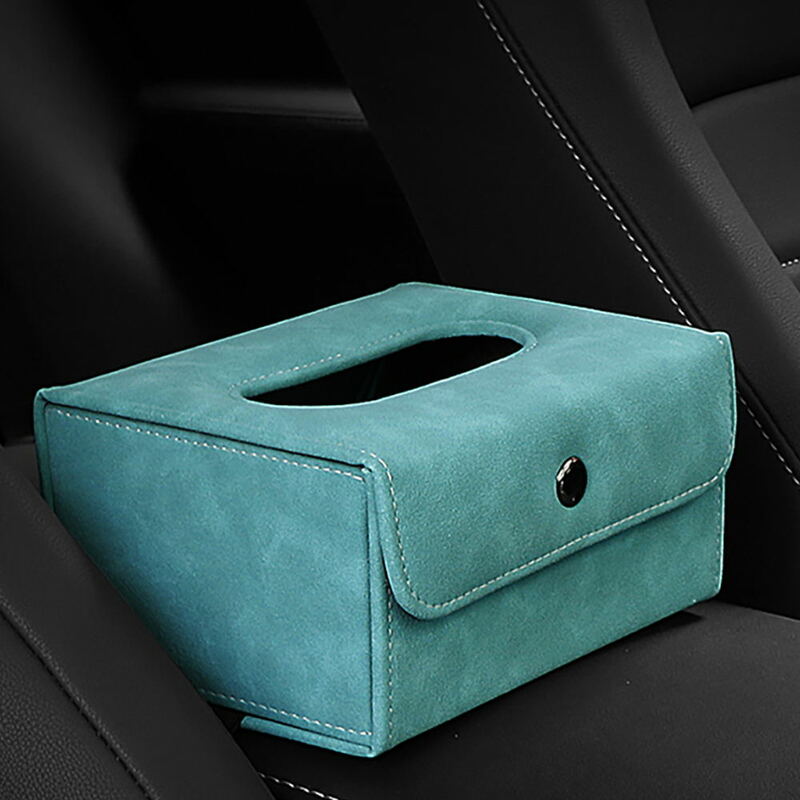Universal Car Tissue Box Car Sun Visor Tissue Box Holder Auto Interior Storage Mask Storage Box Decoration For Car Accessories