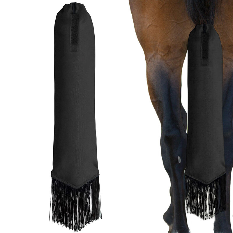 Сумка для конского хвоста, плетеная задняя крышка с бахромой и защитой от грязи, для ухода за лошадью