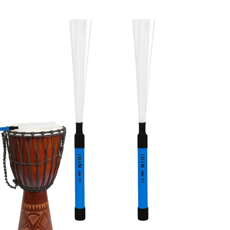 Percussie Drumborstel 2 Stuks Drumstick Brush Set Verstelbare En Duurzame Drumsticks Borstels Voor Verschillende Percussie-Instrumenten