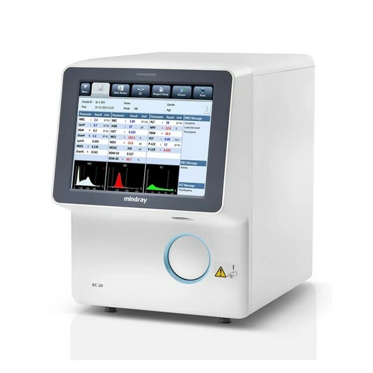 Kliniek Laboratoriumapparatuur Hematologie Analysator Mindray Cbc Machine BC-20