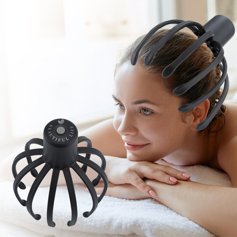 New Product Head Scalp Kneading Massager Octopus Head Massage Device Gift