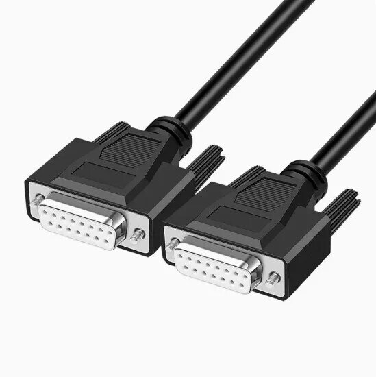 DB15 Data Cable DB15 Male To Female 15-pin Connector 2 Rows Of 15-Pin Serial Port Parallel Cable