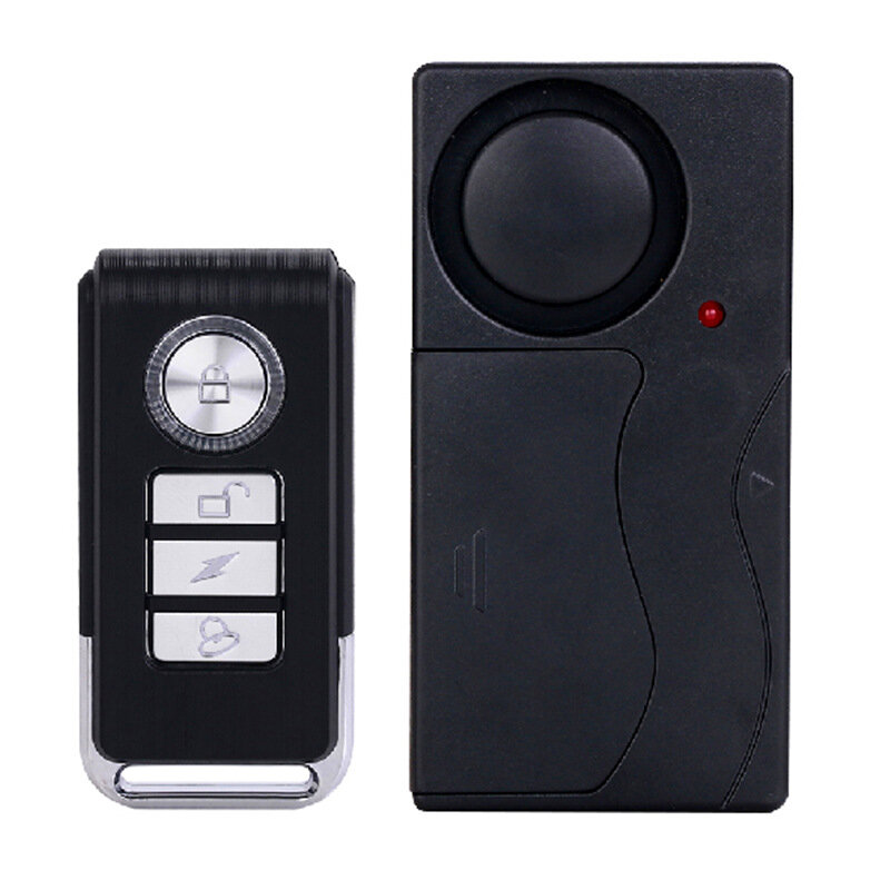 Detector de vibración para puerta y ventana, Control remoto inalámbrico antipérdida, Sensor de alarma para motocicleta, bicicleta eléctrica, coche y bicicleta