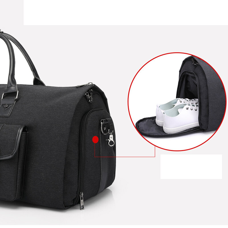 Impermeabile pieghevole Mochila Gym Sack Men Fitness Bag tuta da viaggio Storage Tote Clothes Chaussure Sportbag con scomparto per scarpe